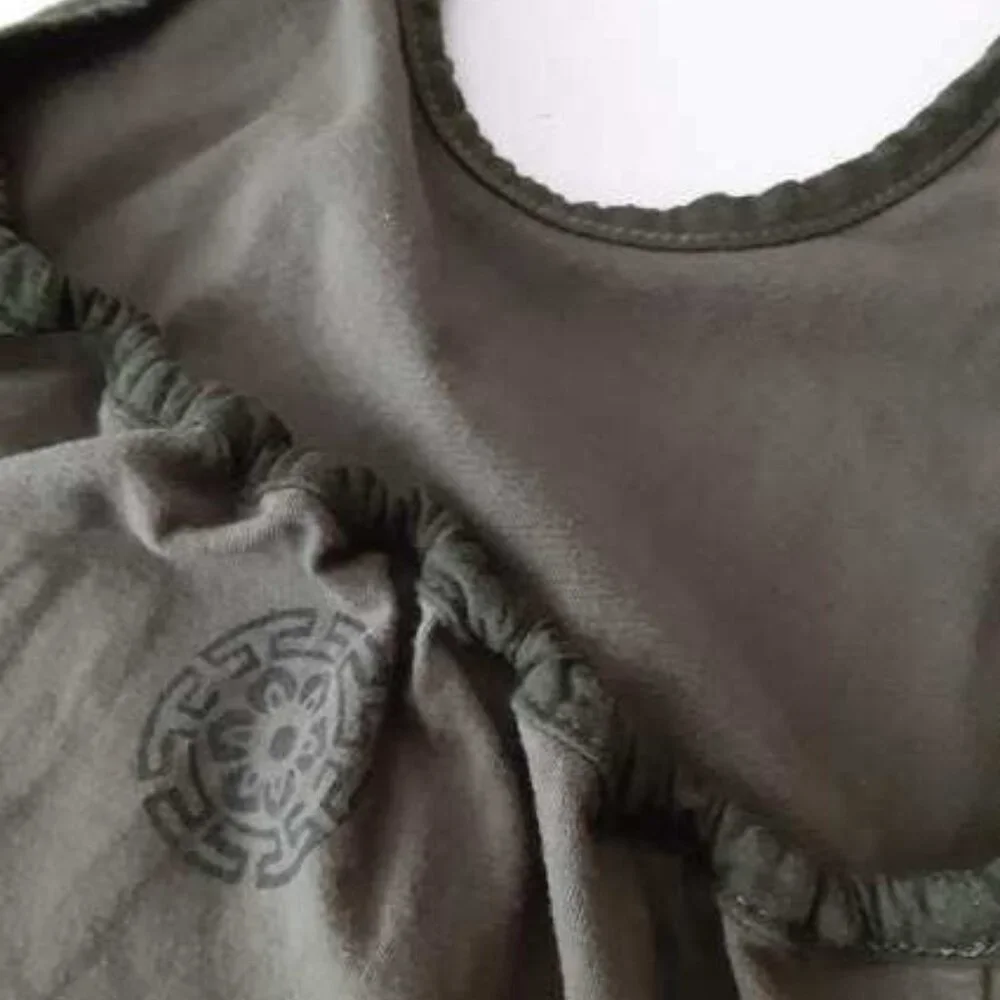 Wild Mango Clothing Co. olive green halter dress - girls size 6